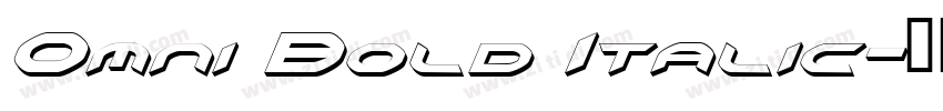 Omni Bold Italic字体转换